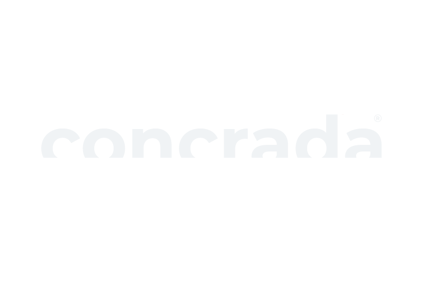 Concrada logo white