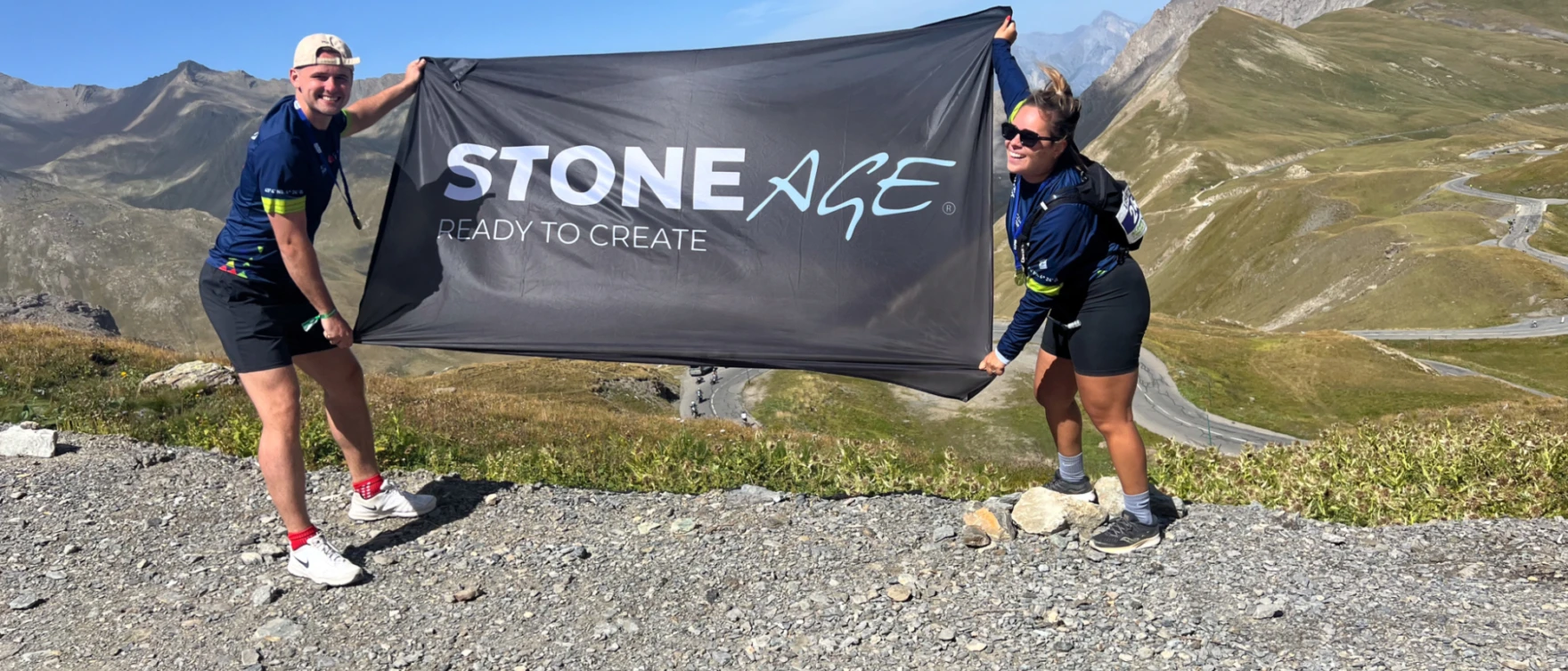Stone Age naar de top van de Stelvio