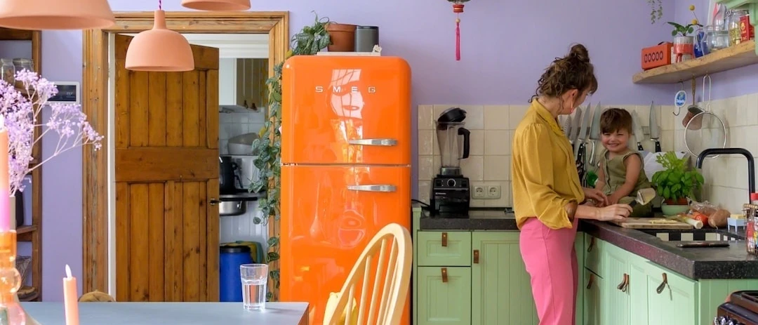 Binnenkijken in kleurrijke boerd