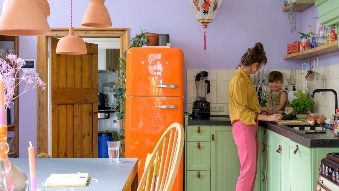 Binnenkijken in kleurrijke boerd