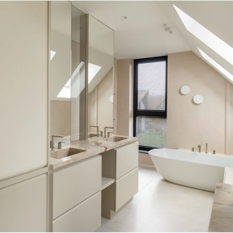 Microcement Greige badkamer